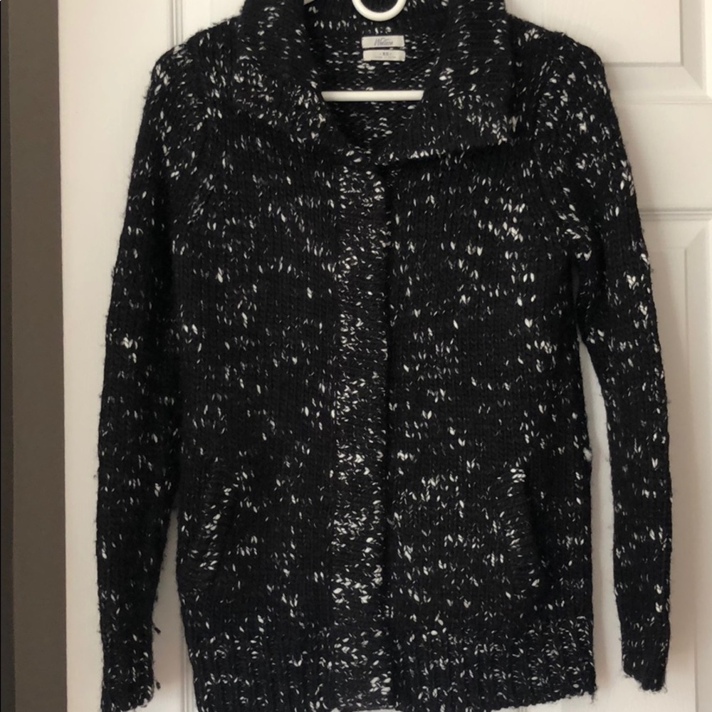 Madewell Chunky Sweater XS Black/White